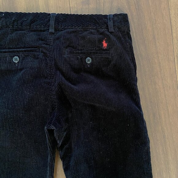 Ralph Lauren Polo Boys Straight Black Cords - Size 12 - Picture 5 of 5